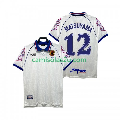Camisolas de futebol Japão MATSUYAMA 12 Retro Equipamento Alternativa 1998 Manga Curta Camisolas de futebol Japão MATSUYAMA 12 Retro Equipamento Alternativa 1998 Manga Curta